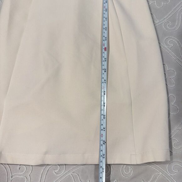 English Factory Size Small Ivory Mini Dress Sleeveless Varsity Retro Preppy - Picture 12 of 12